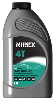 Масло NIREX 4-х тактное полусинтетика SAE 10W-40 1 л  NRX-32293 6240 - фото 11725