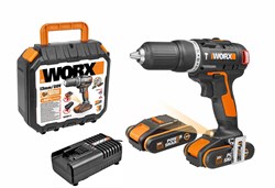 Дрель аккумуляторная WORX WX367.3  20V 2,0Ач кейс WX367.3 - фото 14019