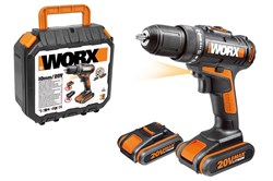 Дрель аккумуляторная WORX WX101.1 20V 1,5Ач кейс WX101.1 - фото 14021