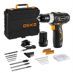 Дрель аккумуляторная DEKO GCD12DU3 SET5 Li-I в кейсе + набор инструментов 92 шт   063-4148 063-4148 - фото 17885