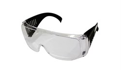 Очки защитные CHAMPION с дужками дымчатые   C1007 8070 - фото 18264
