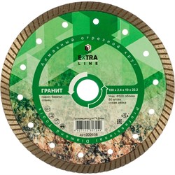 Диск алмазный DIAM Turbo Гранит Extra Line 180*22,2 мм   000638 8116 - фото 18434