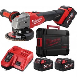 УШМ Milwaukee M18 FSAG125XB-502X FUEL аккумуляторная 4933478430 - фото 21179