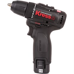 Дрель аккумуляторная KRESS KU202.1 12V 2,0Ач ЗУ 1,5А кейс KU202.1 - фото 21197