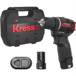Дрель аккумуляторная KRESS KUA24 12V 2.0Ачх2, ЗУ 1,5А кейс KUA24 - фото 21209