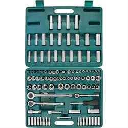 Набор торцевых головок JONNESWAY 1/4", 3/8", 1/2"DR, ключей 5/64"-1/4" 107 пр. S05H48107S - фото 21265