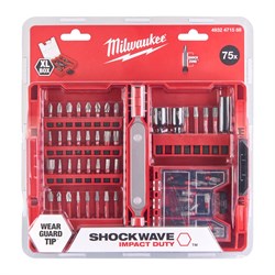 Набор бит Milwaukee SHOCKWAVE 75шт 4932471588 - фото 9728