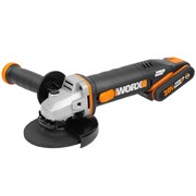 УШМ WORX WX803 аккумуляторная АКБx1*2,0Ач+1*4,0 Ач WX803