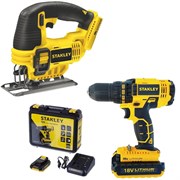 Набор Stanley шуруповерт SCD 20 S2K + лобзик STSC 1860 6060
