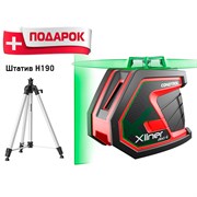 Лазерный уровень CONDTROL XLiner 360 G (1-2-134) + штатив CONDTROL H190 (2-17-023) 1-2-134А