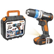 Дрель аккумуляторная WORX AiDrill WX178 20V 2Ач кейс WX178