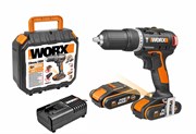 Дрель аккумуляторная WORX WX367.3  20V 2,0Ач кейс WX367.3
