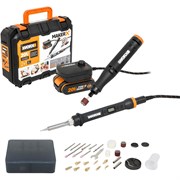 Набор WORX Гравер аккумуляторный WX739.9 + Выжигатель WX744.9 20V 2.0Ач кейс WX988
