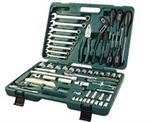 Универсальный набор инструментов JONNESWAY 1/2" и 1/4" 77 предметов S04H52477S
