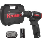 Дрель аккумуляторная KRESS KUC12 12V 2.0Ач х2, ЗУ 1,5А кейс KUC12