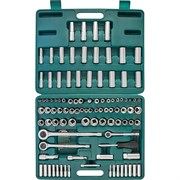 Набор торцевых головок JONNESWAY 1/4", 3/8", 1/2"DR, ключей 5/64"-1/4" 107 пр. S05H48107S