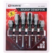 Набор отверток стержневых THORVIK на держателе, 6 предметов   SDS06BC 9038