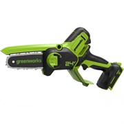 Пила цепная аккумуляторная мини GREENWORKS 24 V с акб и з/у   2008207UA 2008207UA
