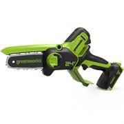 Пила цепная аккумуляторная мини GREENWORKS 24 V без акб и з/у   2008707 2008707