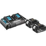 Аккумуляторная батарея 18V 2шт 5Ah + з/у два поста Makita   191L75-3 191L75-3