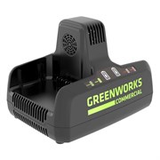 Быстрое зарядное устройство GREENWORKS G82C2 82 V на 2 аккумулятора 2939007 11323
