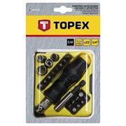 Отвертка с трещоткой TOPEX 22 предмета 3587