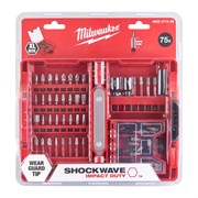 Набор бит Milwaukee SHOCKWAVE 75шт 4932471588