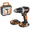 Дрель аккумуляторная WORX BL WX175 20V 2,0Ач кейс WX175 - фото 14023