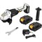 УШМ аккумуляторная DEKO DKAG 20-125 20v 2*1.5Ah Li-Ion   063-2151 063-2151 - фото 14569